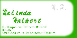 melinda halpert business card